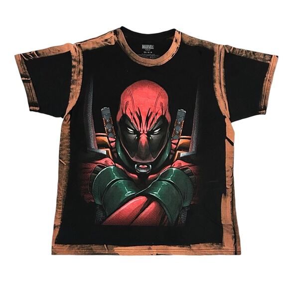 Marvel Deadpool T-Shirt Tie Dye Officially Licensed Mad Engine Size Medium - Picture 1 of 5